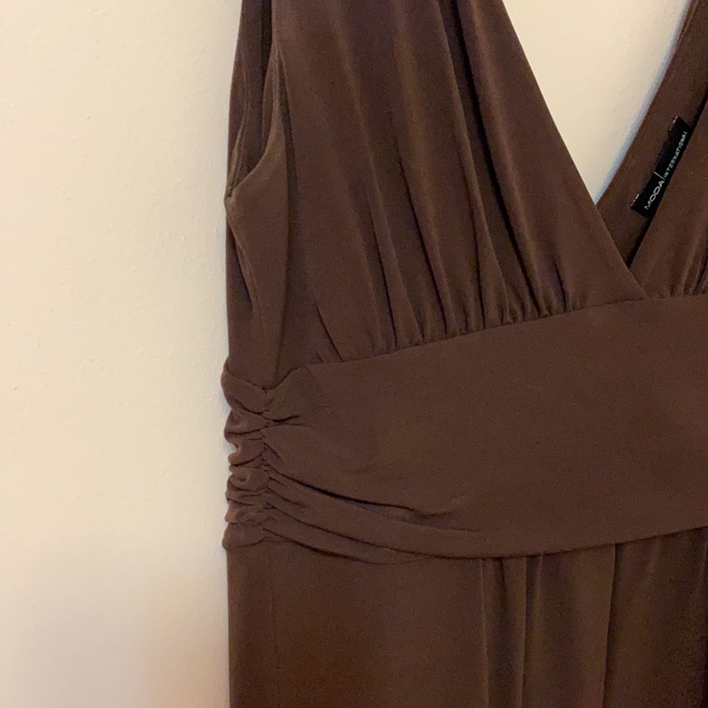 4/$24 Sale Victoria’s Secret Moda Brown Sleeveless Dress, Small - Picture 3 of 5